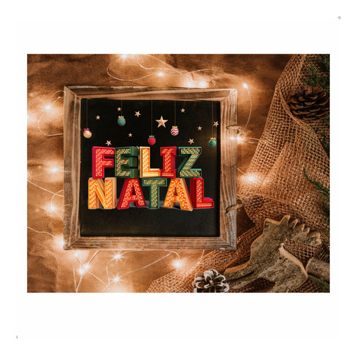 Fundo Fotográfico Em Tecido Sublimado Natal 2,20x1,80m Desenho Impresso Natal Luzes