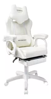 Silla Gamer Extingtion Masajeador Lumbar Apoya Pies - Blanco