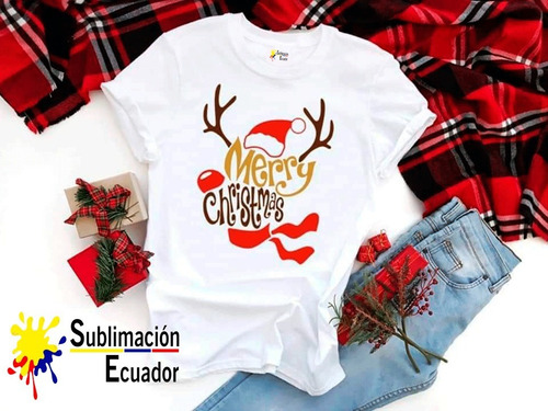 Imagen 6 de 6 de Camisetas Navideñas Totalmente Personalizadas.