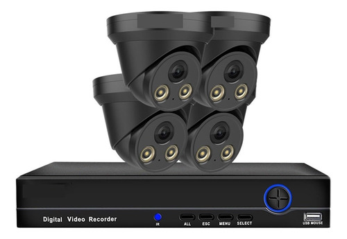 Dvr Surveillance Kits 4k Poe Dome Camera Video Surveillance