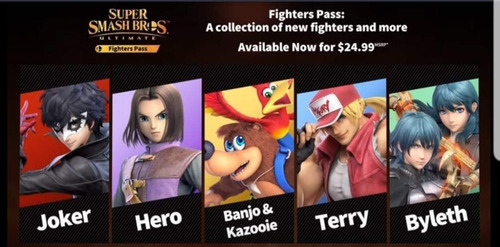 Super Smash Bros Ultimate Fighters Pass Volume 1 Dlc