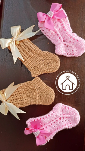 Medias Tejidas En Crochet Para Bebés 