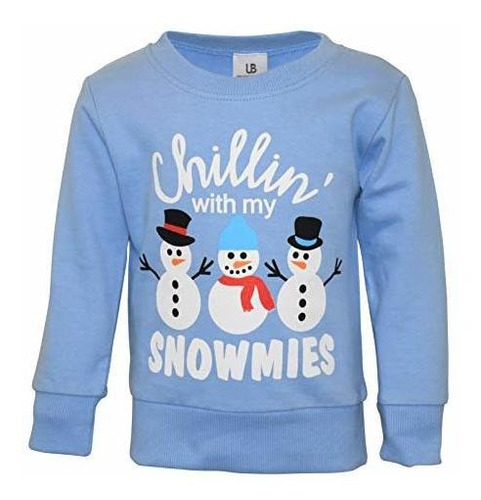 Suéter Navideño Exclusivo Para Bebés Chillin Con My Snowmies