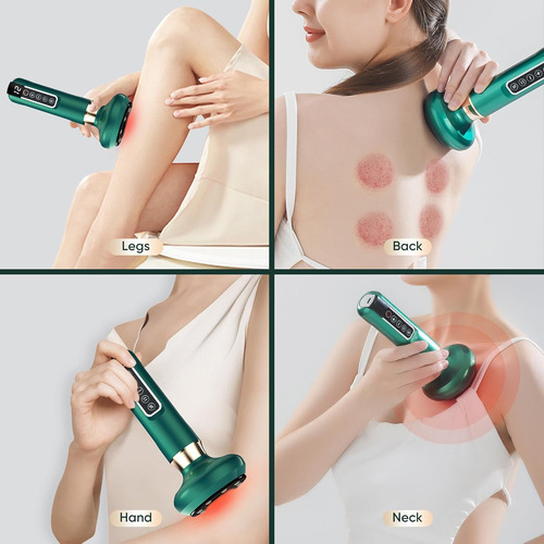 Handheld Cellulite Massager - 3 In 1 Vacuum Cupping Set, ...