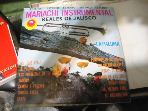 Mariachi Instrumental Reales De Jalisco Vol.4 La Paloma Lp