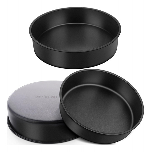 9½ Inch Cake Pan Set Of 3, Layer Round Baking Cake Pans For 