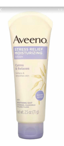 Aveeno Loção Hidratante Para Alívio Do Estresse Lavanda 71g