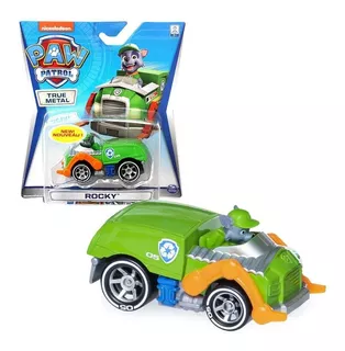 Paw Patrol True Metal Rocky Vehiculo 7cm Patrulla Canina