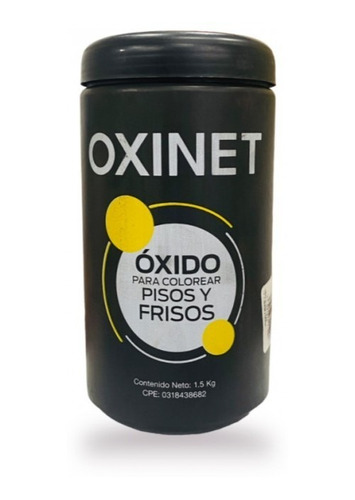 Óxido Para Piso Color Negro 1.5kg Marca Oxinet 