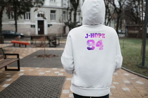 Sudadera Hoodie Estampada De Algodón Bts J-hope E190