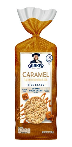 Quaker Caramel Gluten Free Rice Cakes 186 Gr