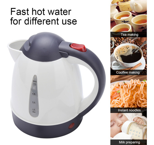 Calentador De Agua Portátil Kettle De 1000 Ml Y 12 V Para Vi