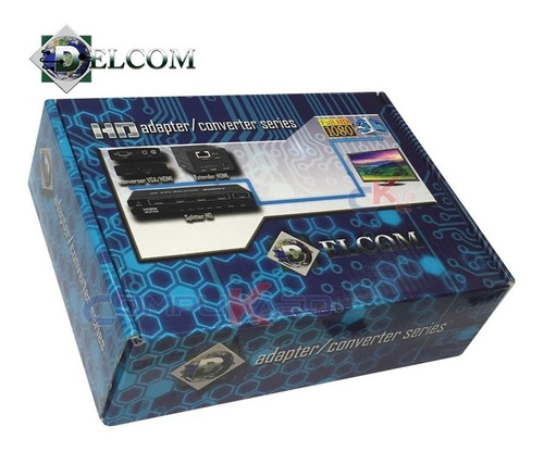 Splitter Hdmi Delcom De 1x2 Salidas P/ Tv Full Hd 3d Switch