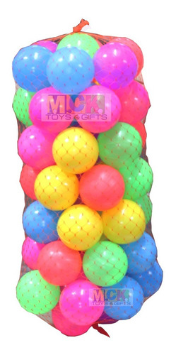 50 Pelotas Para Piscina Colores Vivos