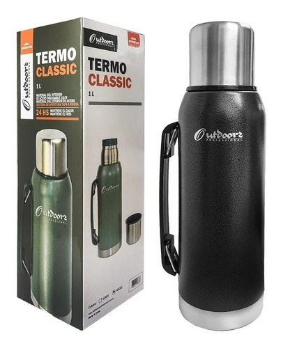 Imagen 2 de 9 de Termos Outdoors Acero Inoxidable Capacidad 1 L Con Manija