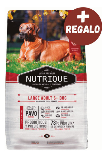 Nutrique Adult Large 6+ X 15 Kg - Happy Tails