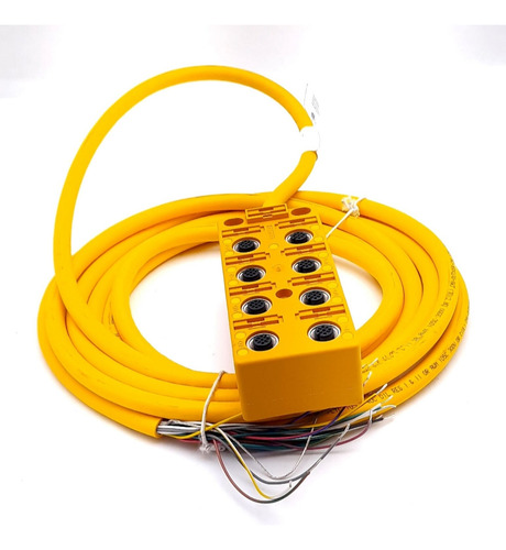 Turck Vb 80.5-4 8-port Junction Box With Cable M12 Eurof Cck
