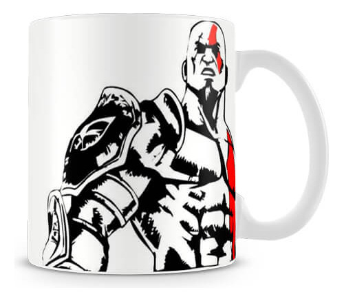 Caneca God Of War Kratos Ii Cor Branco