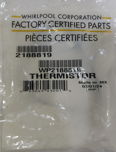 Sensor De Temperatura Nevera Whirlpool 2188819 Original
