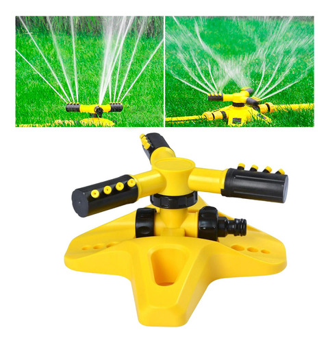 3 Arms Lawn Water Sprinkler Amarillo Amarillo 25x20,8x10cm