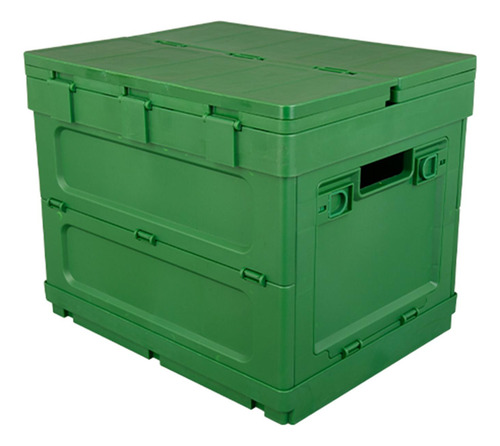 Caja De Almacenamiento Apilable Plegable Organizador Verde