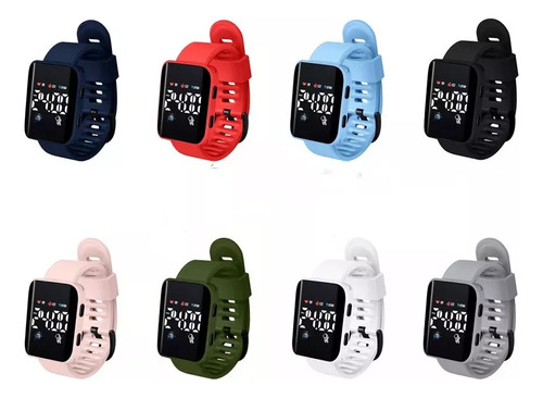 40pzs Relojes Y7 Electrónico Led Cuadrado Regalos Mayoreo