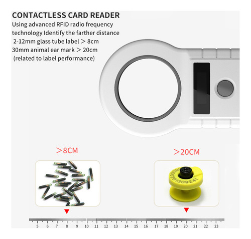 Lector De Escáner De Microchip Animal Portátil Bt+tela Usb O
