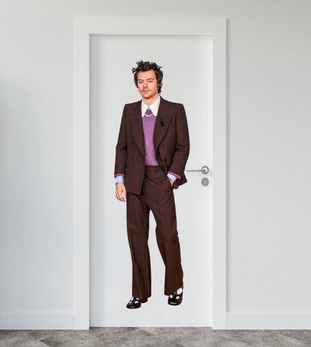 Vinilo Pared Puerta Tamaño Real Harry Styles Mod 7