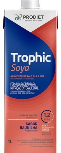 Trophic Soya 1.2 1 Litro Prodiet Dieta De Soja Enteral Oral