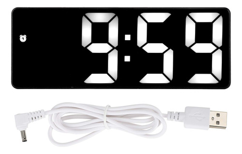 Garosa Reloj Despertador Digital De 6.3 X 2.7 Pulgadas, Espe
