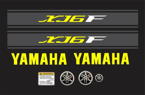 Kit Adesivo Compatível Yamaha Xj6f 2011 Amarelo Xj6 Xj6pc07