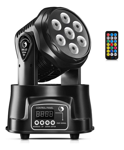 Luz Cabeza Movil Rgbw Led Para Escenario 7 10 Lavado Movile