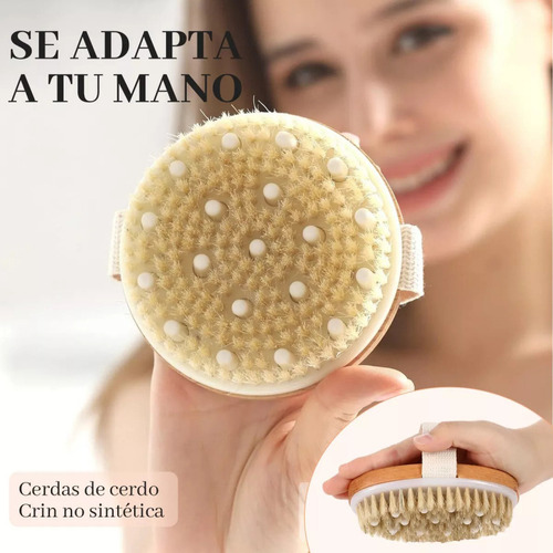 D Cepillo Corporal De 2 Piezas For Masaje, Exfoliación De