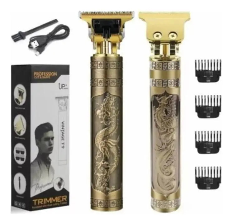 Maquina Patillera Barbera T9 Vintage T9 Trimmer Recargable