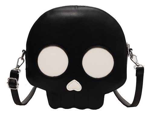 Bolso De Hombro De Cuero Para Mujer Con Forma De Calavera