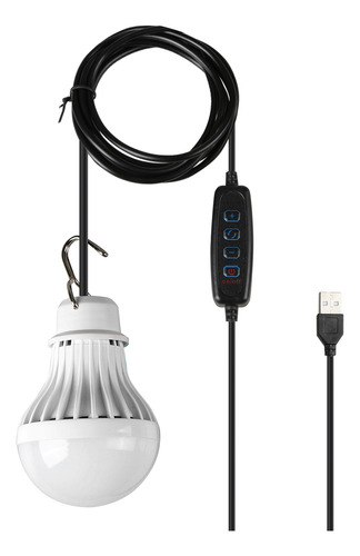 Lámpara Camping Usb Led Ajustable Brillo Cálido/blanco/gris