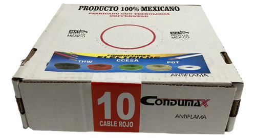 Cable Thw Cal. 10 100 % Cobre 1 Rollo (90 Mts) Dac