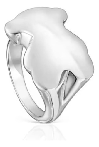  Anillo Sello Tous Bold Motif De Plata 