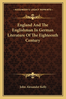 Libro England And The Englishman In German Literature Of ...