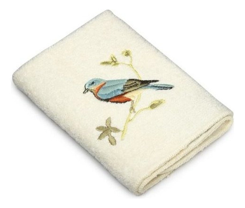 Colección Avanti Linens Gilded Birds, Toallita, Marfi