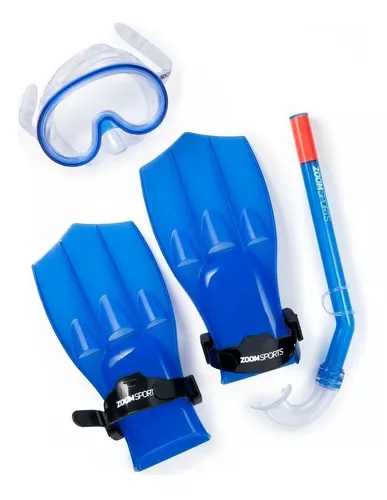 BCOATH 1 par de aletas de natación ajustar plástico azul niño