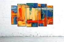 Comprar Precioso! Cuadro Moderno Políptico 125x80cm Abstractos