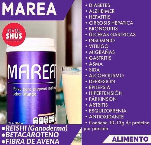 Marea De Red Total Polvo Para Preparar Bebida