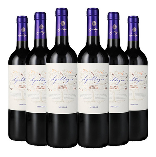 6 Vinos Apaltagua Select Reserva Merlot