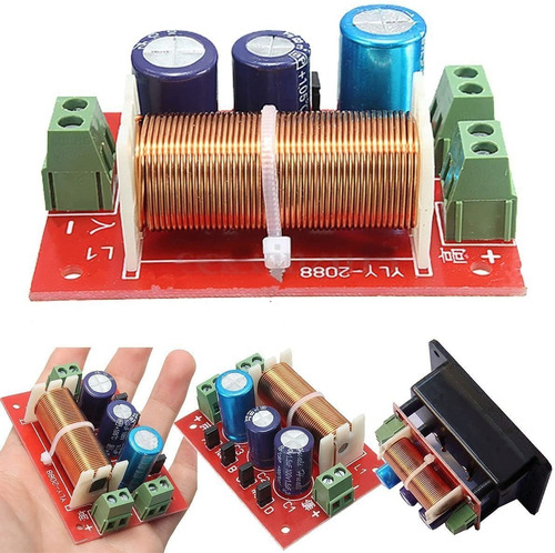 Imagen 3 de 10 de Divisor De Frecuencia Croosover Pasivo De 2 Vias 400w Audio