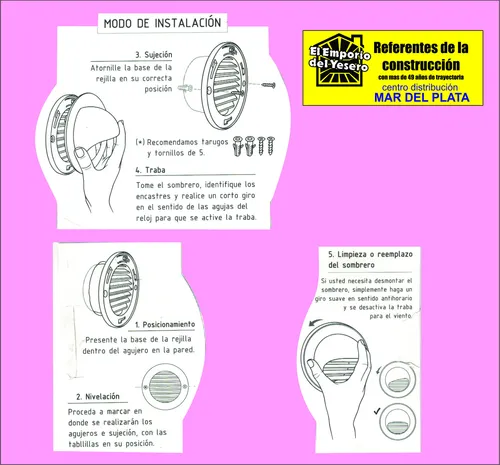 Rejilla Ventilación Artde Blanca Plana Exterior Y Interior