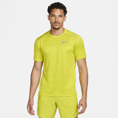 Playera Running Para Hombre Nike Dri-fit Miler Verde