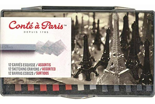 Conté À Paris Juego De Lápices De Dibujo (12 Colores