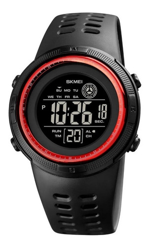 Reloj Deportivo Digital  Damas Skmei 1773 Negro - Rojo 