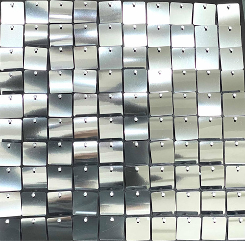 Imagen 6 de 9 de Shimmer Wall Panel Pared Cortina 30x30 Cms Plata X 2 Unidads